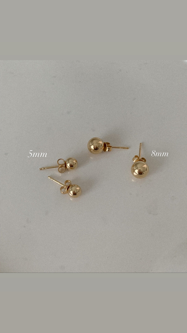 Ball Stud Earrings